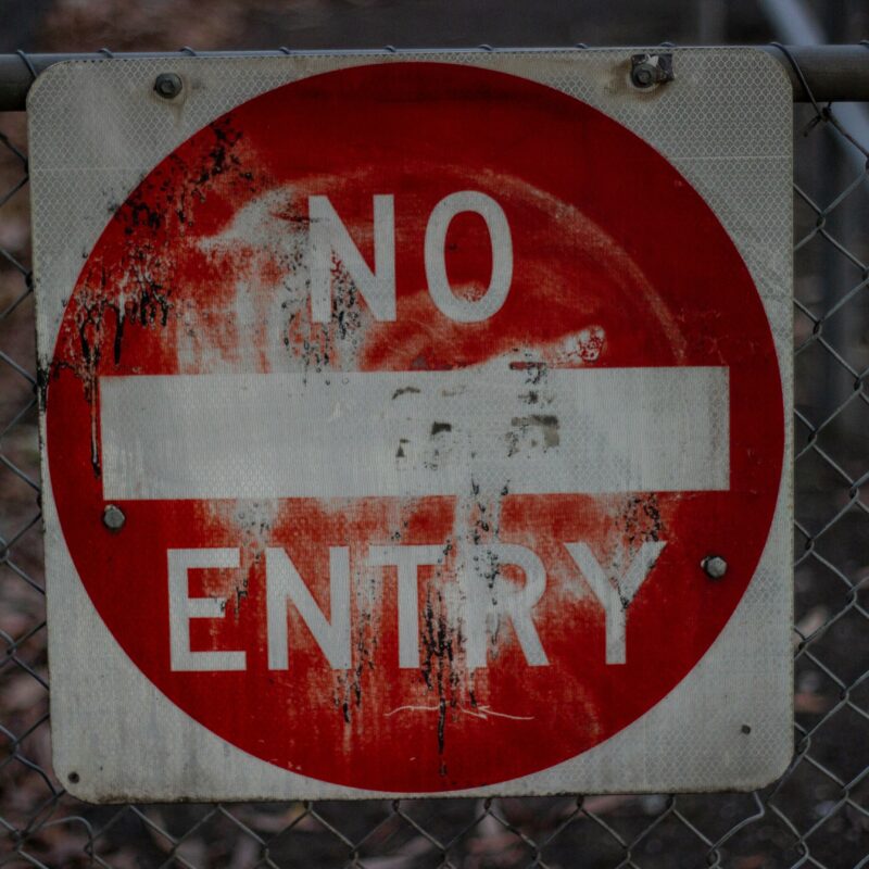 No entry sign